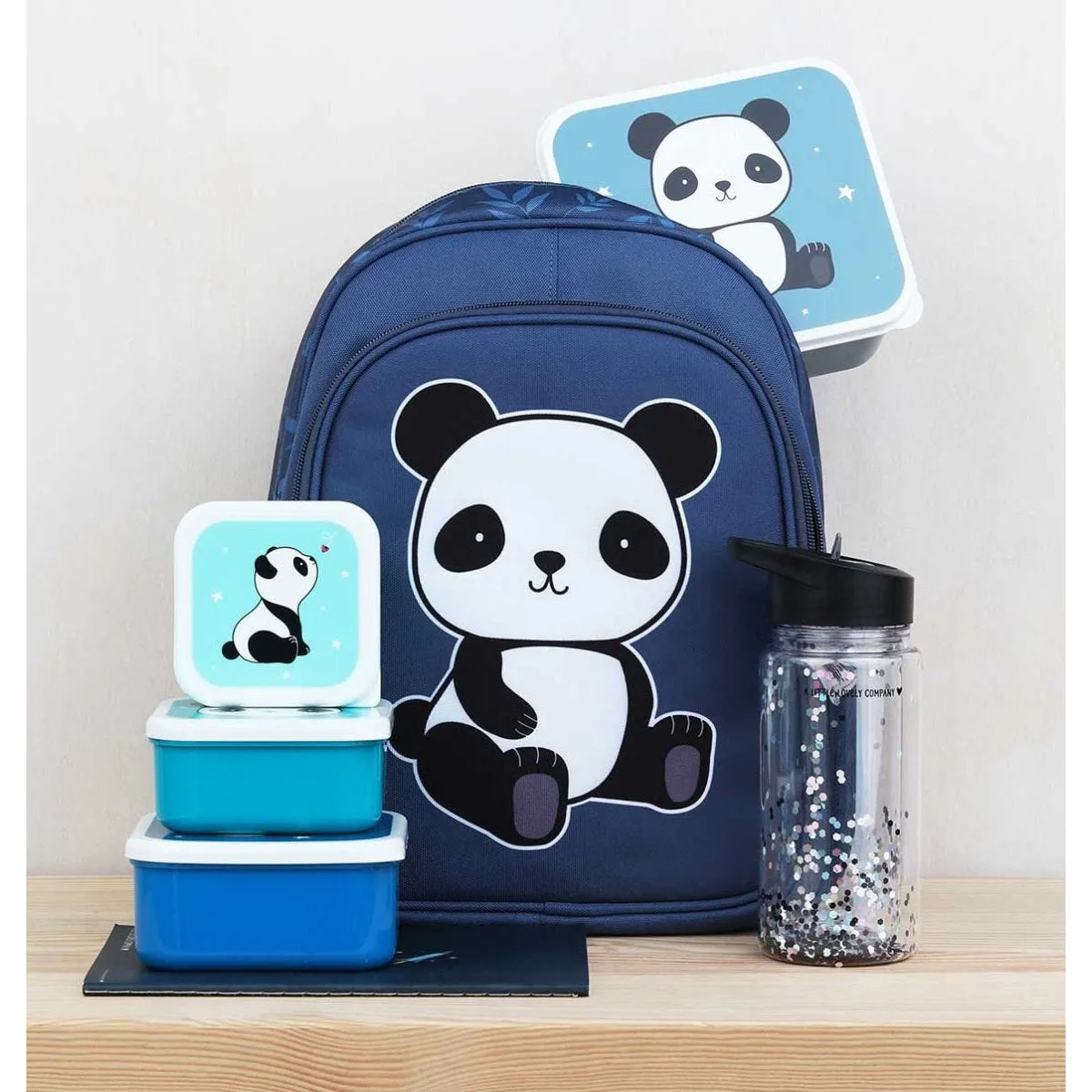 A Little Lovely Company Lunch & Snack Box Set Panda