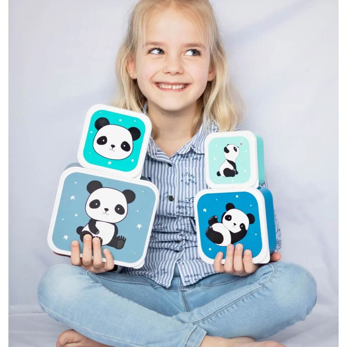 A Little Lovely Company Lunch & Snack Box Set Panda