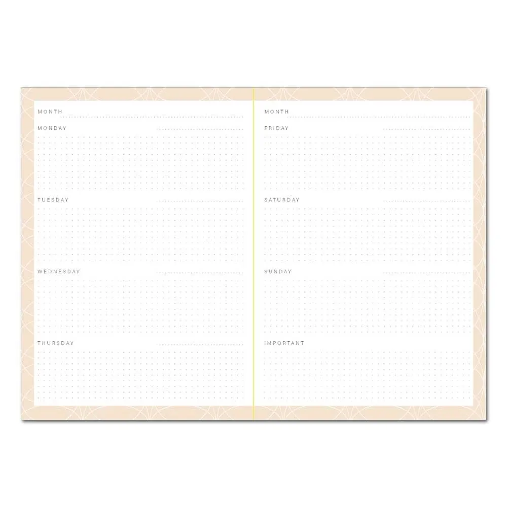 A5 Any Year Round Calendar - Act like a lady Think like a boss