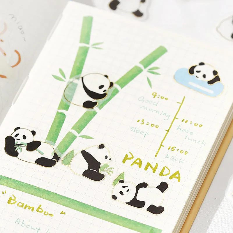 BGM Foil Stamping Flake Seal: Ippai - It's Full of Pandas
