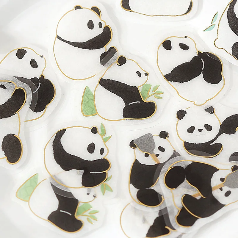 BGM Foil Stamping Flake Seal: Ippai - It's Full of Pandas