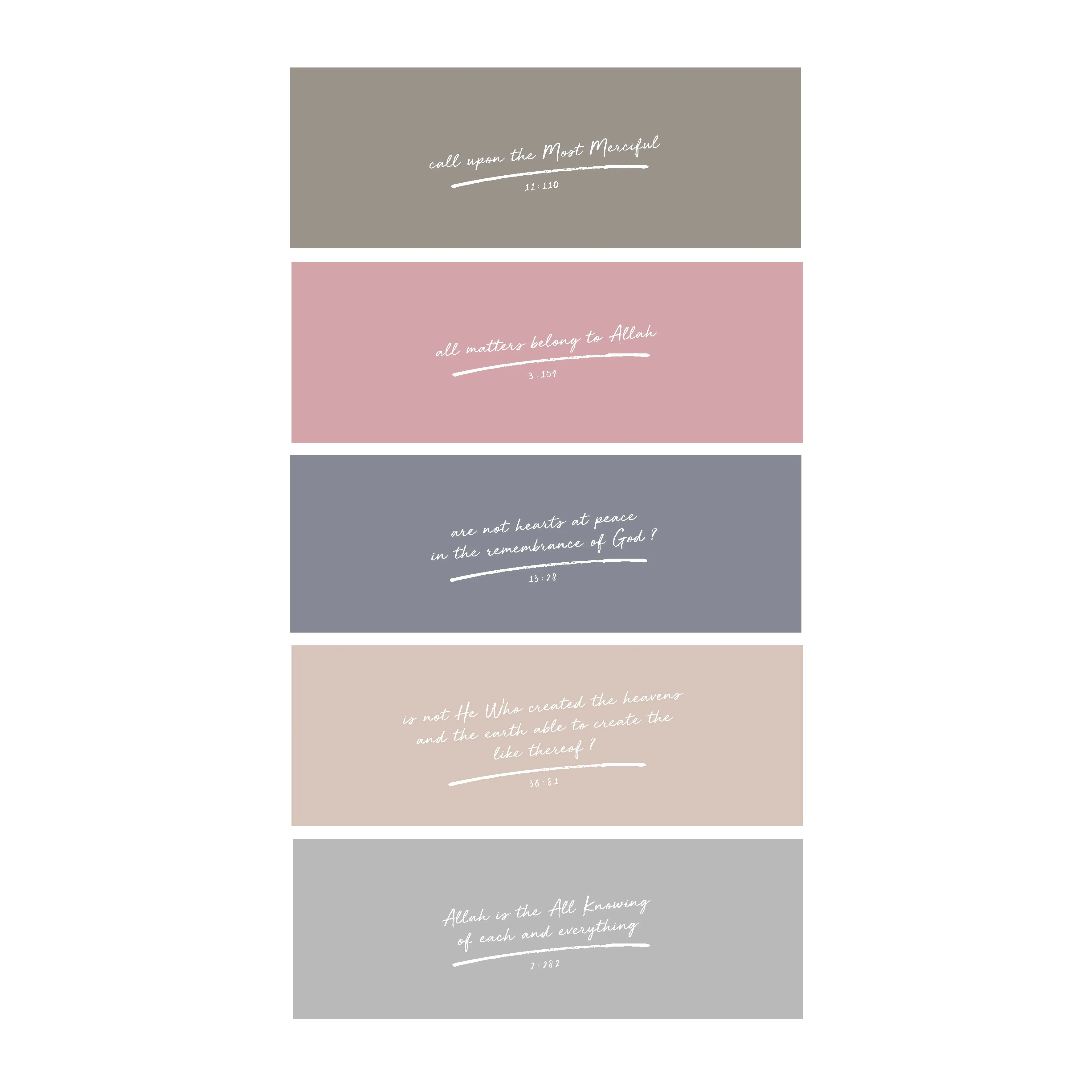 Bookmarks : Qur'an Verses