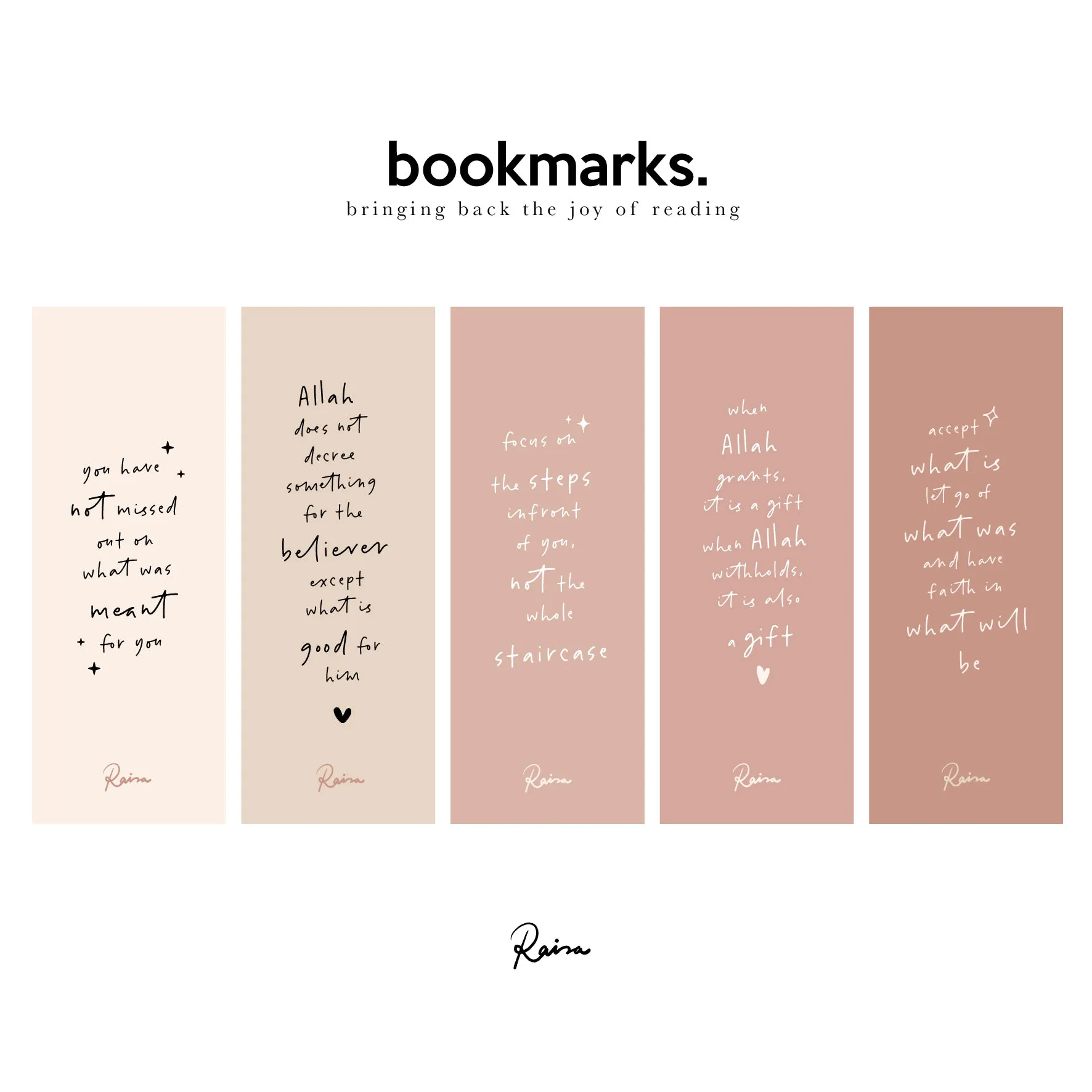 Bookmarks : Set B