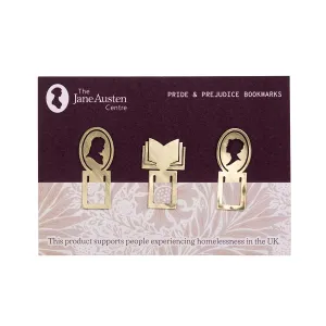 Brass Pride and Prejudice Bookmarks - Set of 3