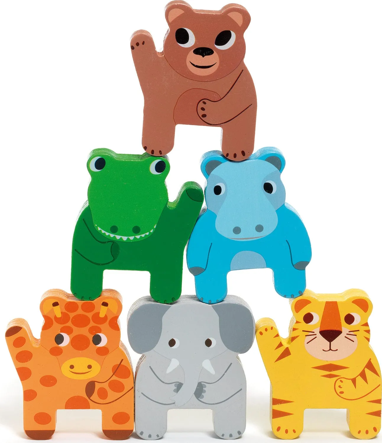 Djeco Trainimo Jungle Wooden Pull-Along Activity Toy