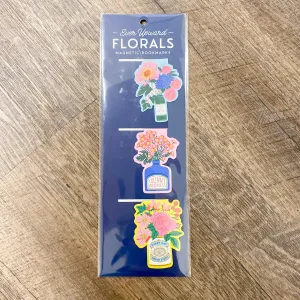 Ever Upward Florals Shaped Magnetic Bookmarks