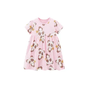 Flower Panda Summer Dress