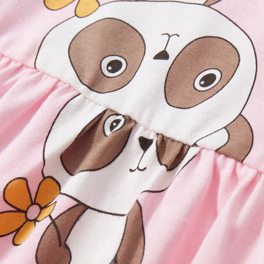Flower Panda Summer Dress