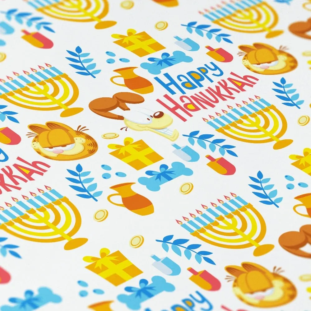 Garfield Hanukkah Wrapping Paper