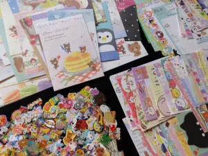 Grab Bag Stationery (Letter Sets   Memo   Stickers):  150 pcs