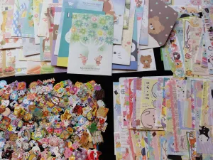 Grab Bag Stationery (Letter Sets   Memo   Stickers):  96 pcs