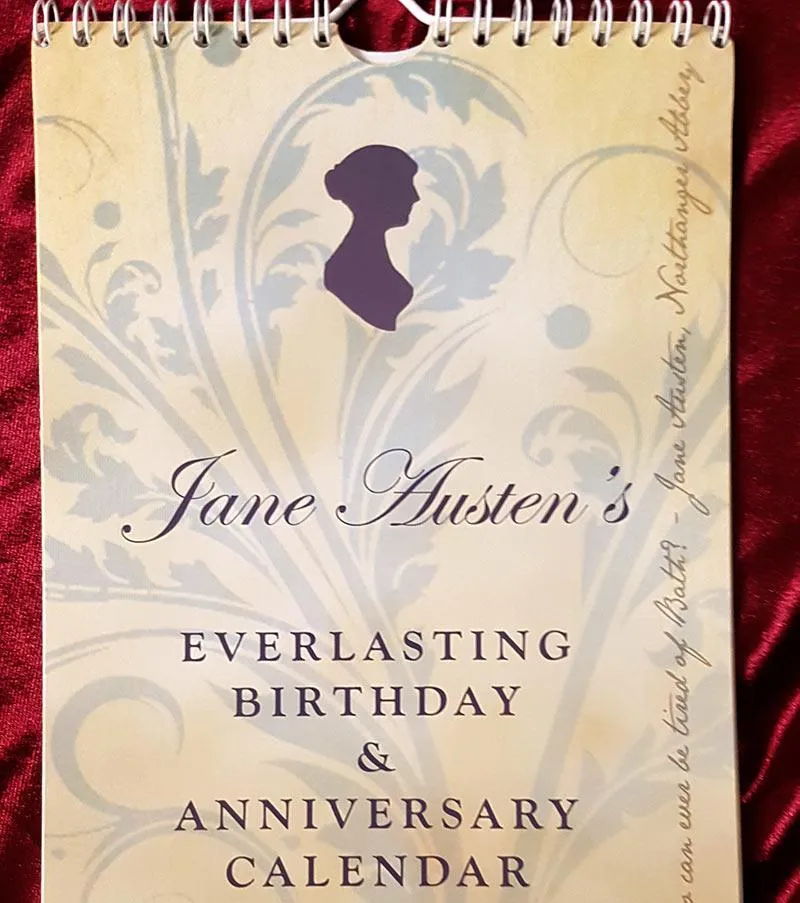 Jane Austen Calendar - Birthday and Anniversary
