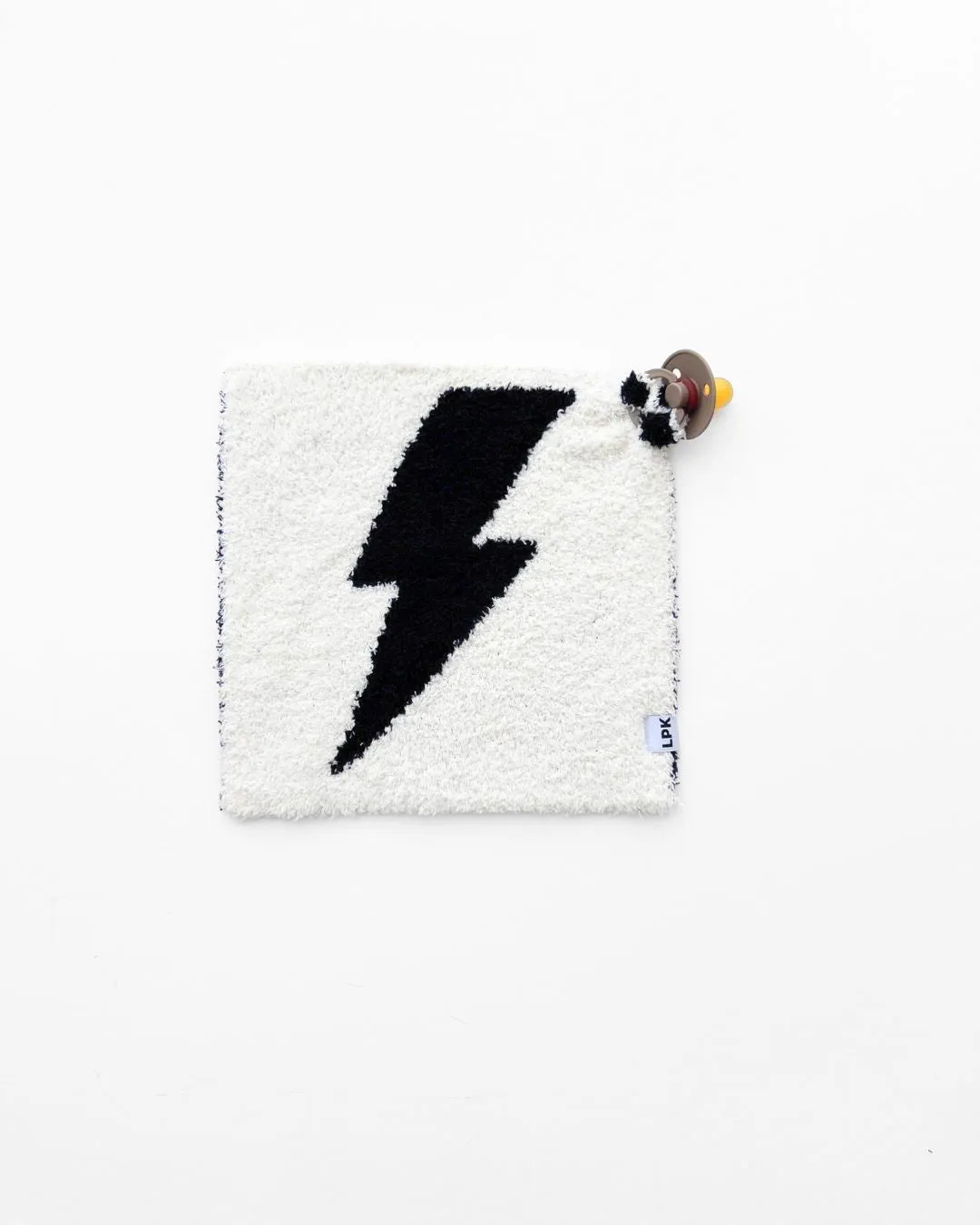 Lightning Bolt Plush Lovey | Black