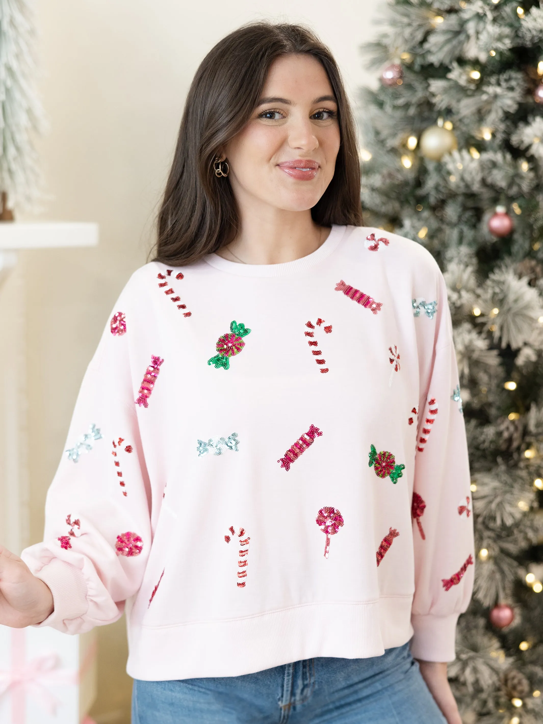 Millie's Candies Sweatshirt in Pink