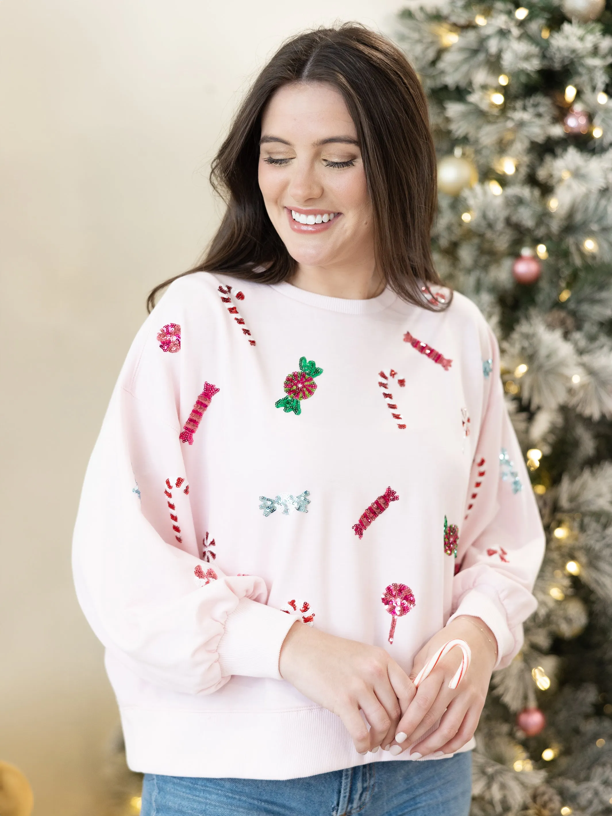 Millie's Candies Sweatshirt in Pink