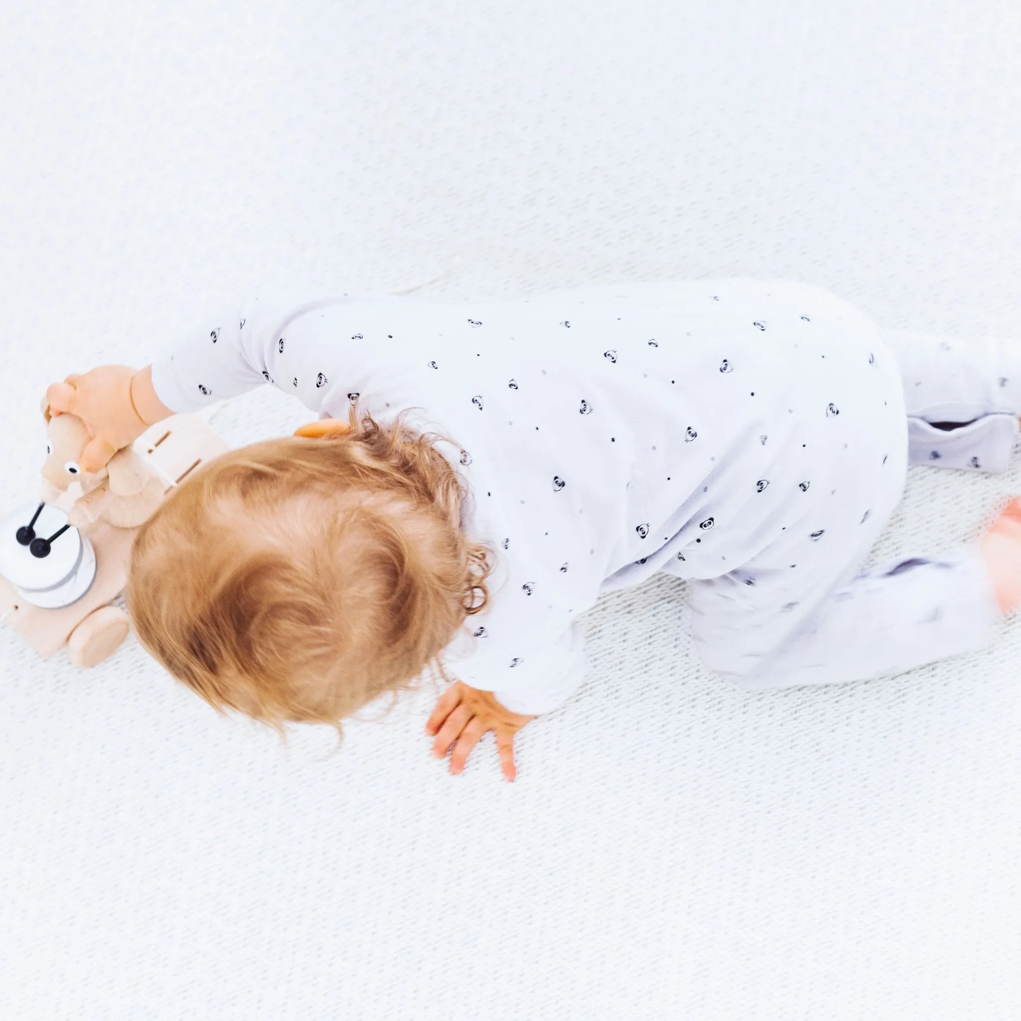 Mini MORI Panda Front-Opening Sleepsuit