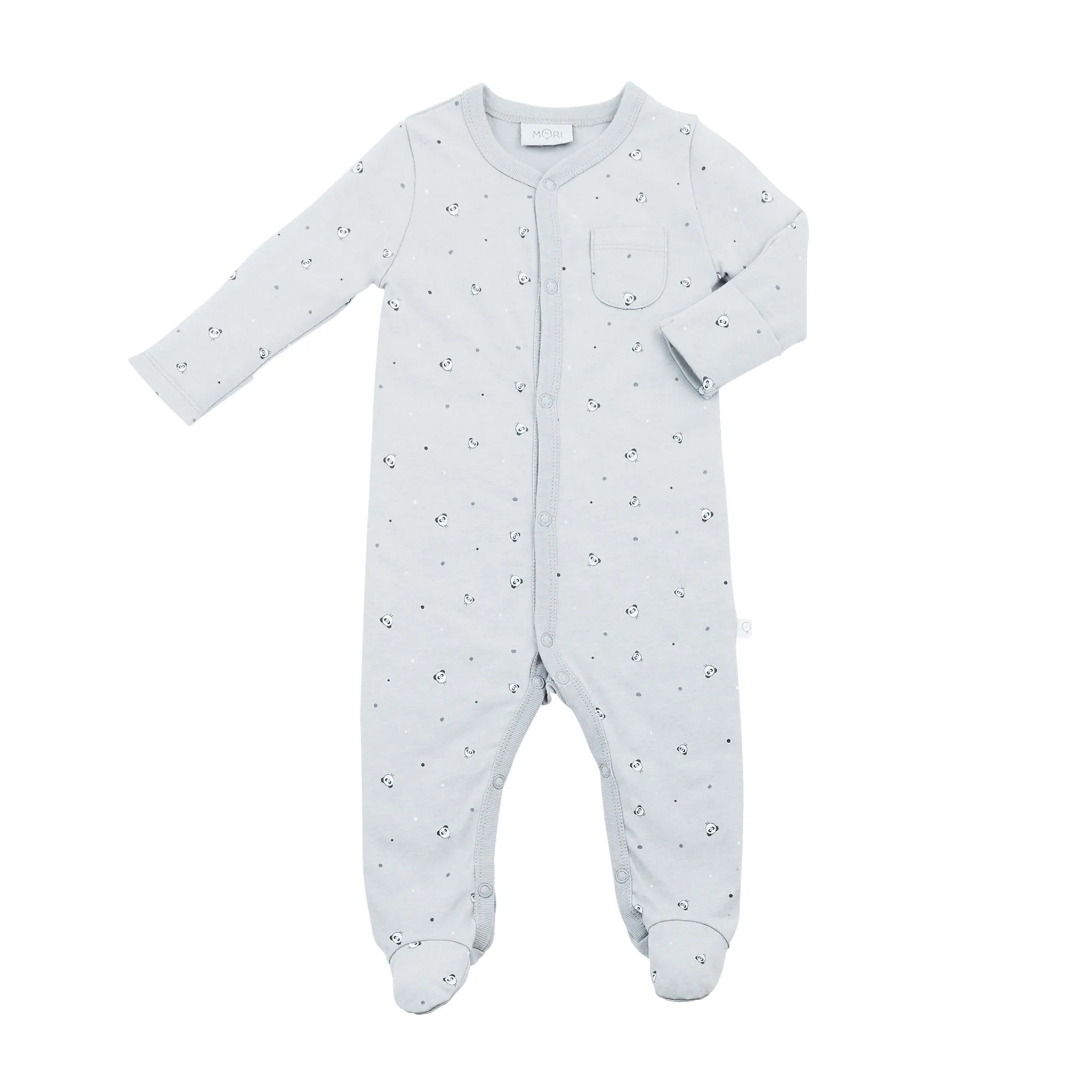 Mini MORI Panda Front-Opening Sleepsuit