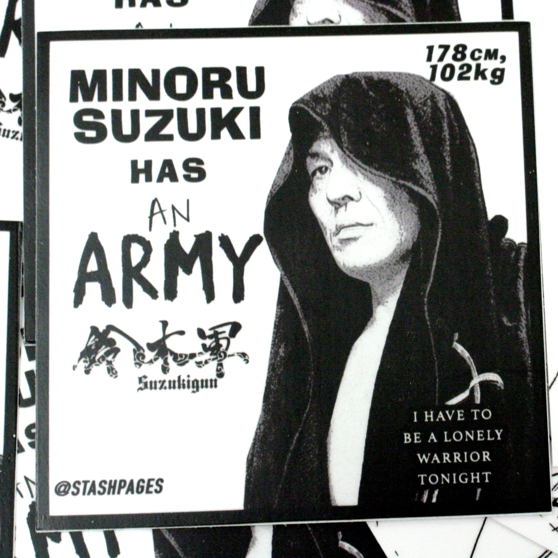 MINORU SUZUKI STICKERS 4-PACK