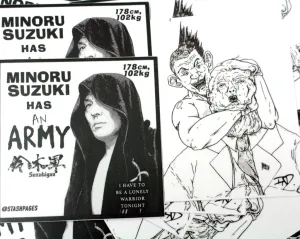 MINORU SUZUKI STICKERS 4-PACK