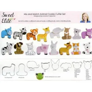 Mix and Match Animal Cookie Cutter Set- Sweet Elite Tools -by Autumn Carpenter