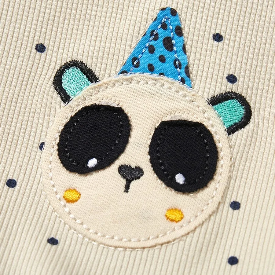 Panda Dots Short Sleeve Tulle Dress
