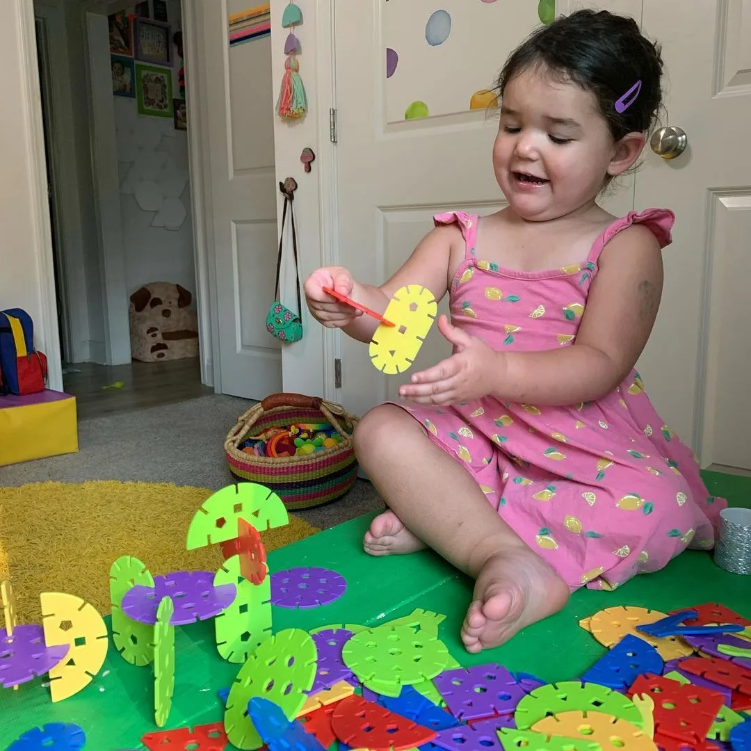 Rainbow Jumbo Creative Flakes 120 Piece Set