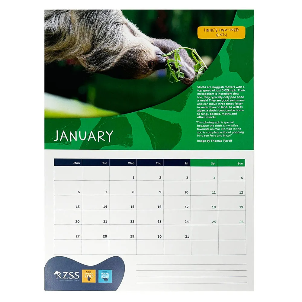 RZSS Wall Calendar 2025
