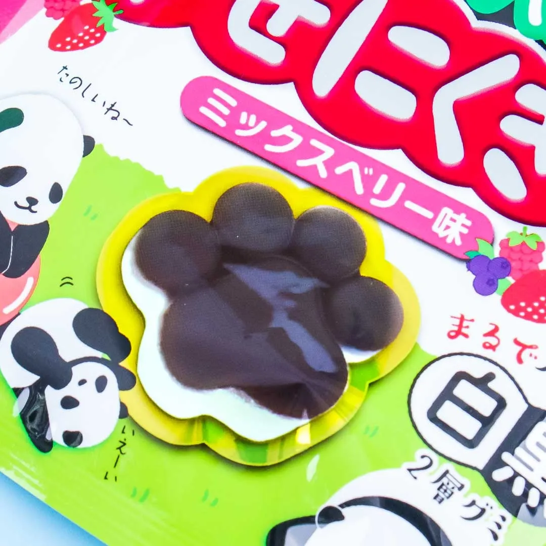 Senjaku PuniFuwa Happy Nikukyu Panda Gummy - Mixed Berries